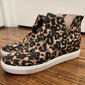 Steve Madden Leopard Print Wedge Sneaker